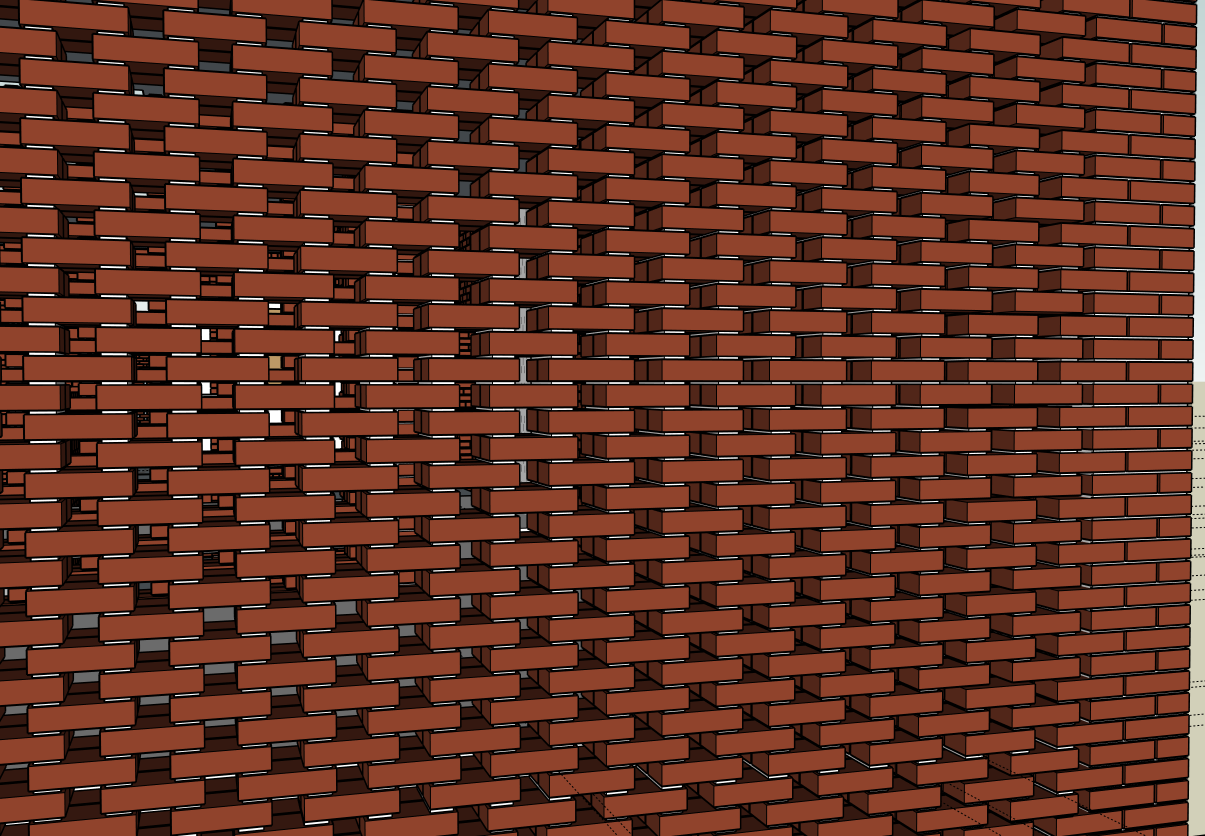 红砖镂空墙效果图大全图片