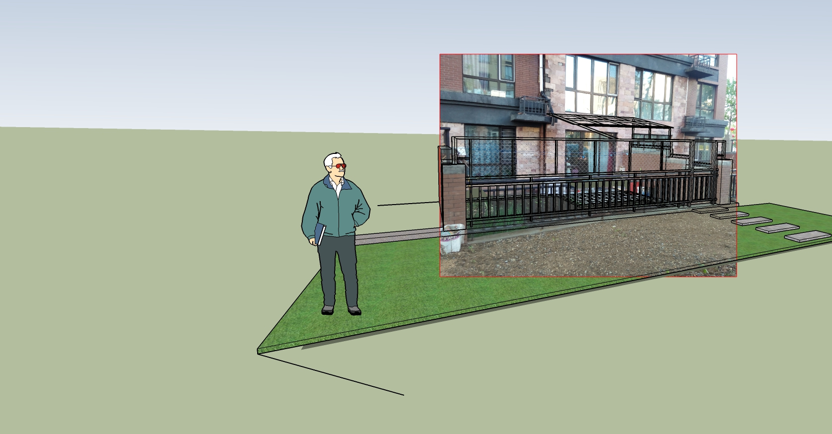 Sketchup新建照片匹配如何让照片变成背景 问吧 专注于sketchup技术及设计的知识问答站点