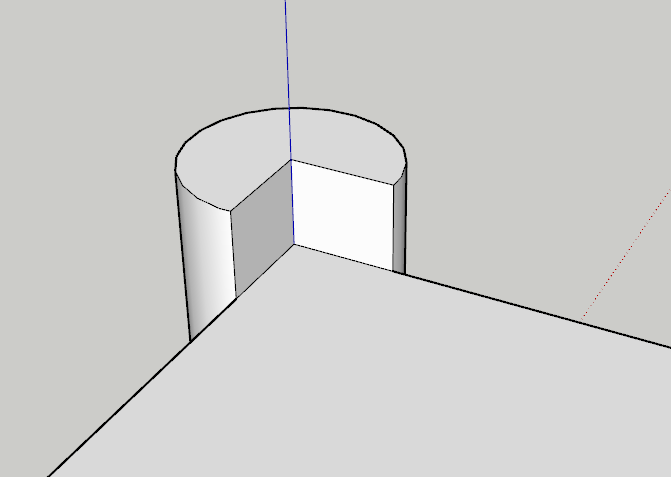 请问怎么推拉一整个圆 画出来推拉后总是缺一角 问吧 专注于sketchup技术及设计的知识问答站点